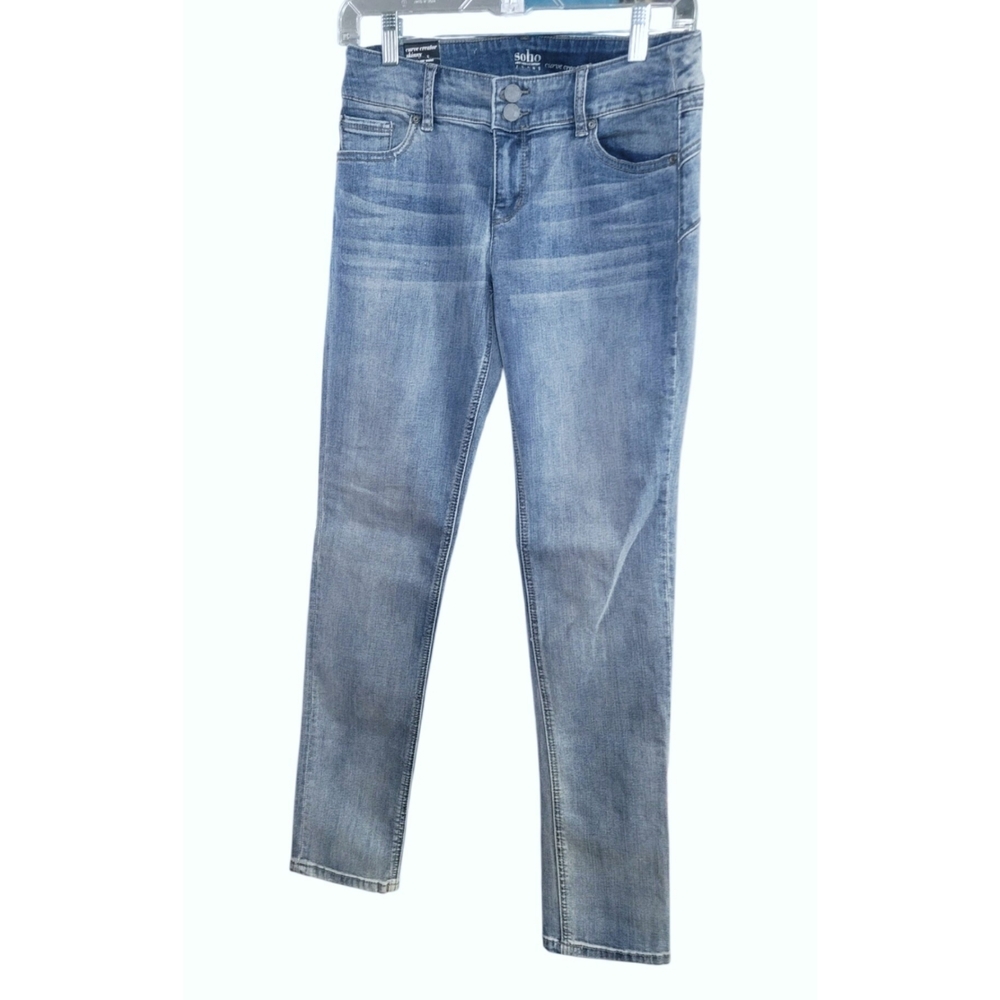 New York & Company New With Tag Soho Light Wash Curve Creator Skinny Jeans SZ 6